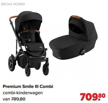 Aanbiedingen Britax romer premium smile iii combi combi-kinderwagen - Britax - Geldig van 26/09/2022 tot 22/10/2022 bij Baby-Dump