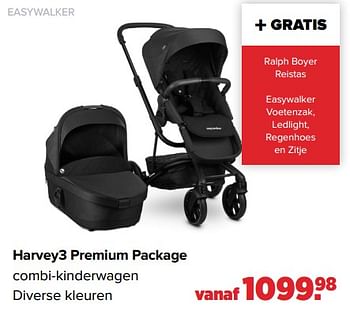 Aanbiedingen Easywalker harvey3 premium package combi-kinderwagen - Easywalker - Geldig van 26/09/2022 tot 22/10/2022 bij Baby-Dump