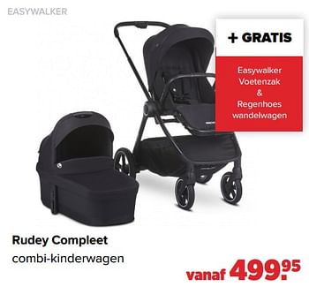 Aanbiedingen Easywalker rudey compleet combi-kinderwagen - Easywalker - Geldig van 26/09/2022 tot 22/10/2022 bij Baby-Dump