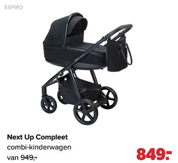 Aanbiedingen Espiro next up compleet combi-kinderwagen - Espiro - Geldig van 26/09/2022 tot 22/10/2022 bij Baby-Dump
