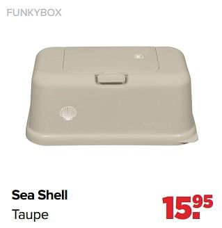 Aanbiedingen Funkybox sea shell taupe - Funkybox - Geldig van 26/09/2022 tot 22/10/2022 bij Baby-Dump
