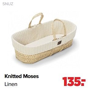 Aanbiedingen Snuz knitted moses linen - Naturalia - Geldig van 26/09/2022 tot 22/10/2022 bij Baby-Dump