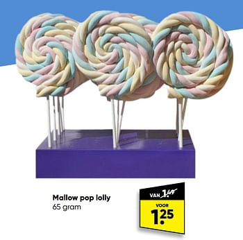Aanbiedingen Mallow pop lolly - Huismerk - Big Bazar - Geldig van 26/09/2022 tot 09/10/2022 bij Big Bazar