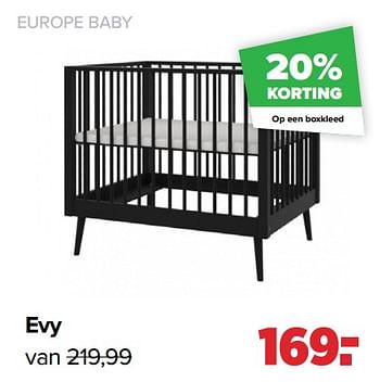 Aanbiedingen Europe baby evy - Europe baby - Geldig van 26/09/2022 tot 22/10/2022 bij Baby-Dump
