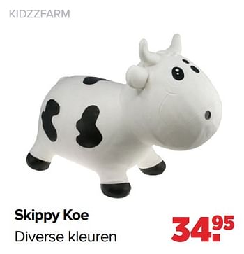 Aanbiedingen Kidzzfarm skippy koe - Kidzzfarm - Geldig van 26/09/2022 tot 22/10/2022 bij Baby-Dump