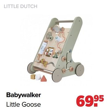 Aanbiedingen Little dutch babywalker little goose - Little Dutch - Geldig van 26/09/2022 tot 22/10/2022 bij Baby-Dump