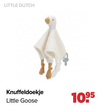 Aanbiedingen Little dutch knuffeldoekje little goose - Little Dutch - Geldig van 26/09/2022 tot 22/10/2022 bij Baby-Dump