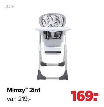 Aanbiedingen Mimzy 2in1 - Joie - Geldig van 26/09/2022 tot 22/10/2022 bij Baby-Dump