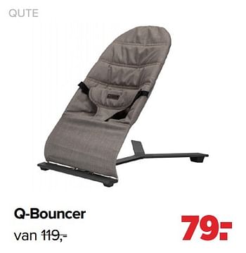 Aanbiedingen Qute q-bouncer - Qute  - Geldig van 26/09/2022 tot 22/10/2022 bij Baby-Dump