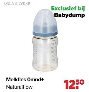 Aanbiedingen Melkfles 0mnd+ naturalflow - Lola &amp; Lykke - Geldig van 26/09/2022 tot 22/10/2022 bij Baby-Dump