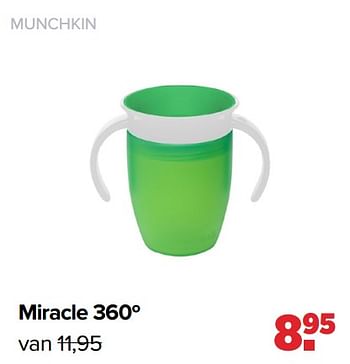 Aanbiedingen Miracle 360º - Munchkin - Geldig van 26/09/2022 tot 22/10/2022 bij Baby-Dump