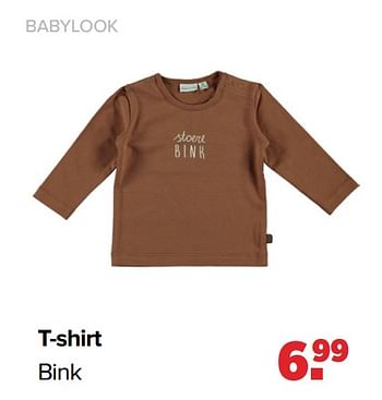 Aanbiedingen T-shirt bink - Baby look - Geldig van 26/09/2022 tot 22/10/2022 bij Baby-Dump