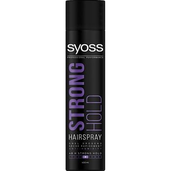 Aanbiedingen Syoss Hairspray Strong Hold 400ml - Geldig van 10/01/2022 tot 21/01/2022 bij Drogisterij.net