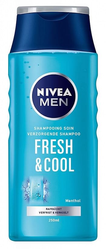 Aanbiedingen Nivea Men Shampoo Fresh en Cool 250ml - Geldig van 12/01/2022 tot 21/01/2022 bij Drogisterij.net