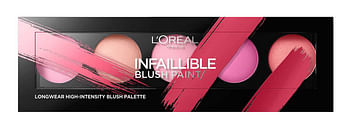 Aanbiedingen Loreal Paris Infaillible Blush Paint Pallette - Pinks - Geldig van 14/01/2022 tot 21/01/2022 bij Drogisterij.net