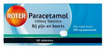 Aanbiedingen Roter paracetamol - Geldig van 15/01/2022 tot 21/01/2022 bij Drogisterij.net