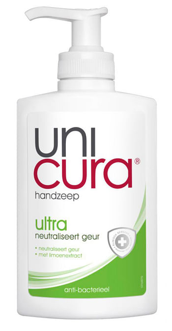 Aanbiedingen Unicura Handzeep Ultra 250ml - Geldig van 16/01/2022 tot 21/01/2022 bij Drogisterij.net