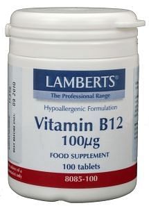 Aanbiedingen Lamberts Vitamine B12 100mcg 8085 Tabletten - Geldig van 18/01/2022 tot 21/01/2022 bij Drogisterij.net