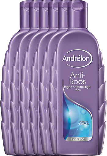 Aanbiedingen Andrelon Shampoo Anti-roos Voordeelverpakking 6x300ml - Geldig van 22/01/2022 tot 02/02/2022 bij Drogisterij.net