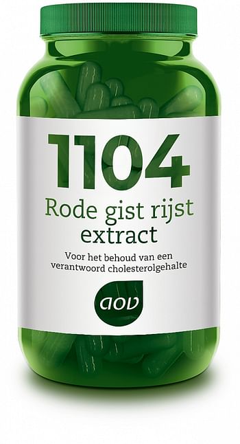 Aanbiedingen AOV 1104 Rode Gist Rijst-extract Capsules - Geldig van 22/01/2022 tot 24/02/2022 bij Drogisterij.net