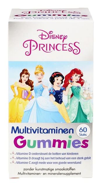 Aanbiedingen Disney Kinder Multivitaminen Princess - Geldig van 22/01/2022 tot 24/02/2022 bij Drogisterij.net