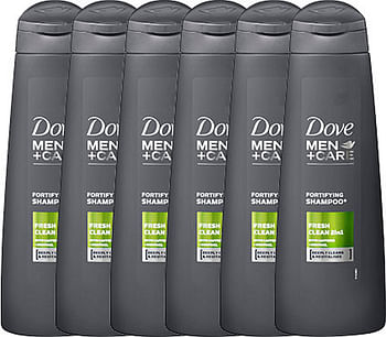 Aanbiedingen Dove MenCare Shampoo Clean Comfort Voordeelverpakking 6x250ml - Geldig van 22/01/2022 tot 08/02/2022 bij Drogisterij.net