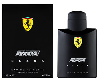 Aanbiedingen 125ml Ferrari Black Eau De Toilette Man - Geldig van 22/01/2022 tot 23/02/2022 bij Drogisterij.net