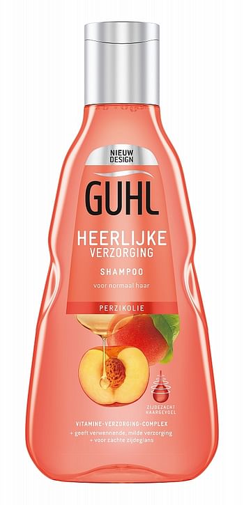 Aanbiedingen Guhl Shampoo Heerlijke Verzorging Perzikolie 250ml - Geldig van 22/01/2022 tot 24/02/2022 bij Drogisterij.net