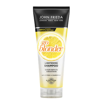Aanbiedingen John Frieda Sheer Blonde Go Blonder Shampoo 250ml - Geldig van 22/01/2022 tot 24/02/2022 bij Drogisterij.net