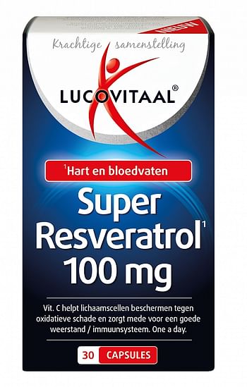 Aanbiedingen Lucovitaal Super Resveratrol 100mg - Geldig van 22/01/2022 tot 08/02/2022 bij Drogisterij.net