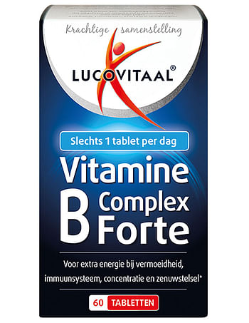 Aanbiedingen Lucovitaal Vitamine B Complex Forte - Geldig van 22/01/2022 tot 24/02/2022 bij Drogisterij.net