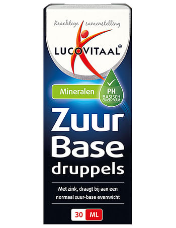 Aanbiedingen Lucovitaal Zuur Base Druppels - Geldig van 22/01/2022 tot 02/02/2022 bij Drogisterij.net