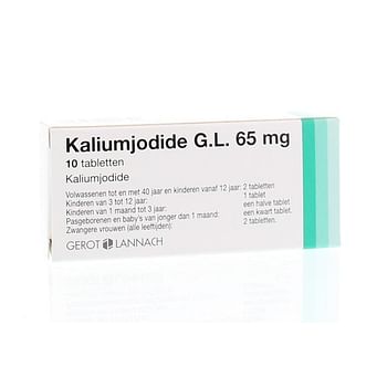 Aanbiedingen Kaliumjodide g.l. 65 mg - Geldig van 22/01/2022 tot 14/02/2022 bij Drogisterij.net