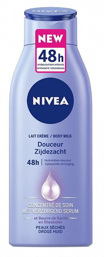 Aanbiedingen Nivea Body Milk Zijdezacht 400ml - Geldig van 22/01/2022 tot 24/02/2022 bij Drogisterij.net