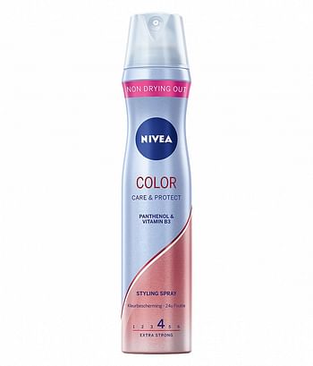 Aanbiedingen Nivea Styling Spray Color Care en Protect 250ml - Geldig van 22/01/2022 tot 24/02/2022 bij Drogisterij.net