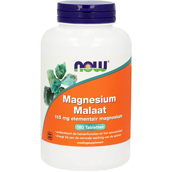 Aanbiedingen Now Magnesium Malaat - Geldig van 22/01/2022 tot 24/02/2022 bij Drogisterij.net