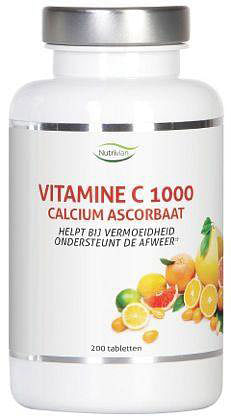 Aanbiedingen Nutrivian Vitamine C 1000 Calcium Ascorbaat Tabletten - Geldig van 22/01/2022 tot 24/02/2022 bij Drogisterij.net