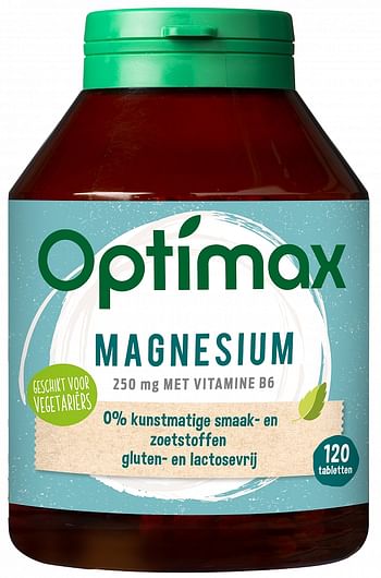 Aanbiedingen Optimax Magnesium Vitamine B6 - Geldig van 22/01/2022 tot 24/02/2022 bij Drogisterij.net