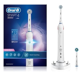Aanbiedingen Oral B Elektrische Tandenborstel Smart 4s Sensitive Stuk - Geldig van 22/01/2022 tot 24/02/2022 bij Drogisterij.net