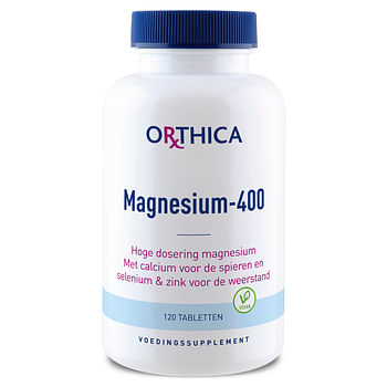 Aanbiedingen Orthica Magnesium 400 Tabletten - Geldig van 22/01/2022 tot 24/02/2022 bij Drogisterij.net