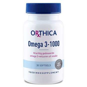 Aanbiedingen Orthica Omega 3-1000 Softgels - Geldig van 22/01/2022 tot 24/02/2022 bij Drogisterij.net