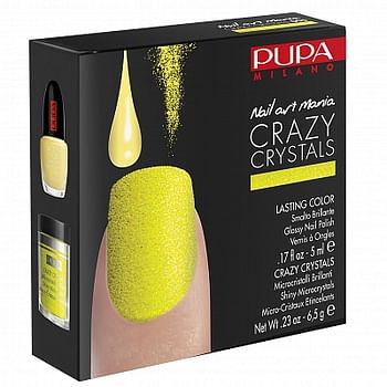 Aanbiedingen Pupa Milano Crazy Crystals Nail Art Kit 005 Fluo Yellow - Geldig van 22/01/2022 tot 24/02/2022 bij Drogisterij.net