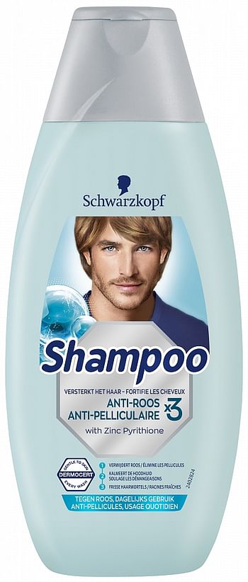 Aanbiedingen Schwarzkopf Anti-Roos Shampoo 400ml - Geldig van 22/01/2022 tot 24/02/2022 bij Drogisterij.net
