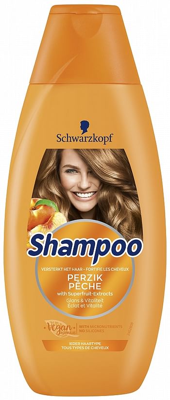 Aanbiedingen Schwarzkopf Shampoo Perzik 400ml - Geldig van 22/01/2022 tot 24/02/2022 bij Drogisterij.net