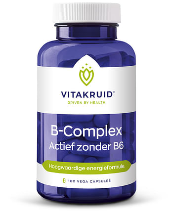Aanbiedingen Vitakruid B-complex Actief Zonder B6 - Geldig van 22/01/2022 tot 24/02/2022 bij Drogisterij.net