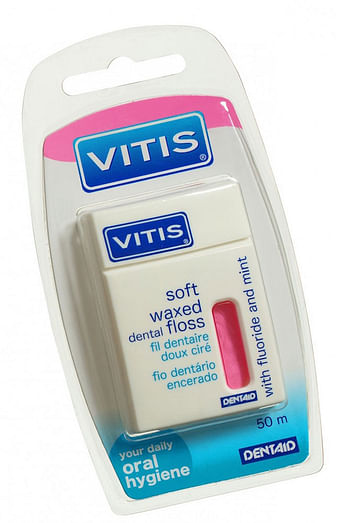 Aanbiedingen Vitis Flosdraad Floss Soft Wax Mint Roze 50gr - Geldig van 22/01/2022 tot 24/02/2022 bij Drogisterij.net