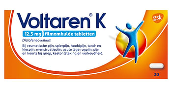 Aanbiedingen Voltaren K 125mg Filmomhulde Tabletten - Geldig van 22/01/2022 tot 24/02/2022 bij Drogisterij.net