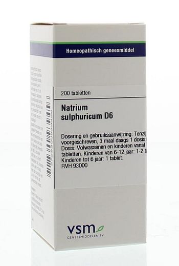 Aanbiedingen Vsm Natrium Sulfuricum d6 Tabletten - Geldig van 22/01/2022 tot 24/02/2022 bij Drogisterij.net
