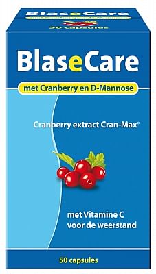 Aanbiedingen Blasecare Cranberry D-mannose Capsules - Geldig van 23/01/2022 tot 24/02/2022 bij Drogisterij.net