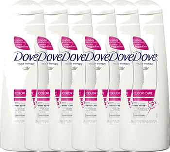 Aanbiedingen Dove Shampoo Color Care Voordeelverpakking 6x250ml - Geldig van 23/01/2022 tot 24/02/2022 bij Drogisterij.net